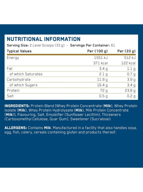 Applied Critical Whey Protein  - Tejsavófehérje mátrix - vanília - 2kg
