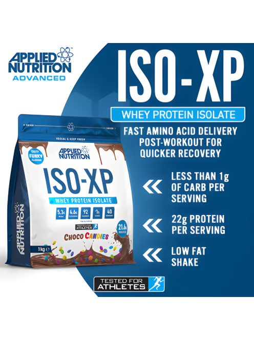 Applied ISO-XP Protein  - Tejsavófehérje izolátum - csokis cukorka - 1kg