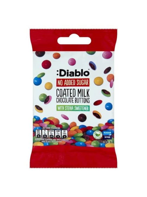 Diablo - No added sugar coated milk chocolate buttons