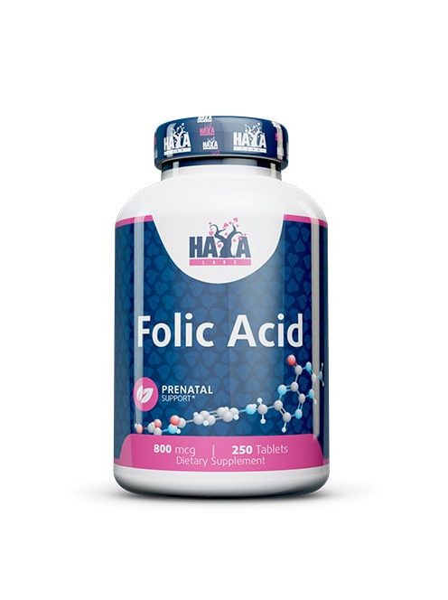 HAYA LABS - Folic Acid 800mcg / 250 Tabs