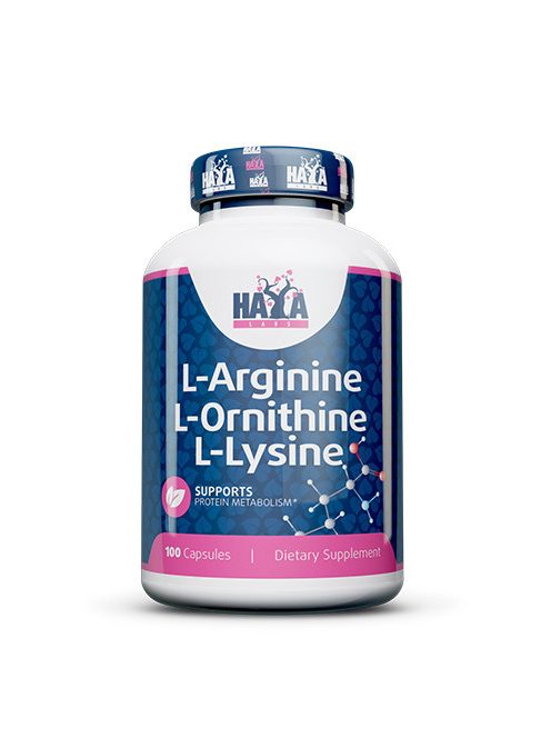HAYA LABS - L-Arginine L-Ornithine L-Lysine  /100 caps.