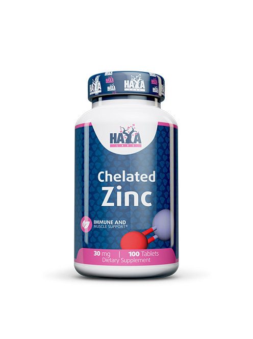 HAYA LABS - Chelated zinc (Bisglycinate) 30mg / 100 tab