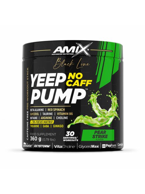 Amix Nutrition - Amix™ Black Line Yeep Pump No Caff 360g Pear Strike