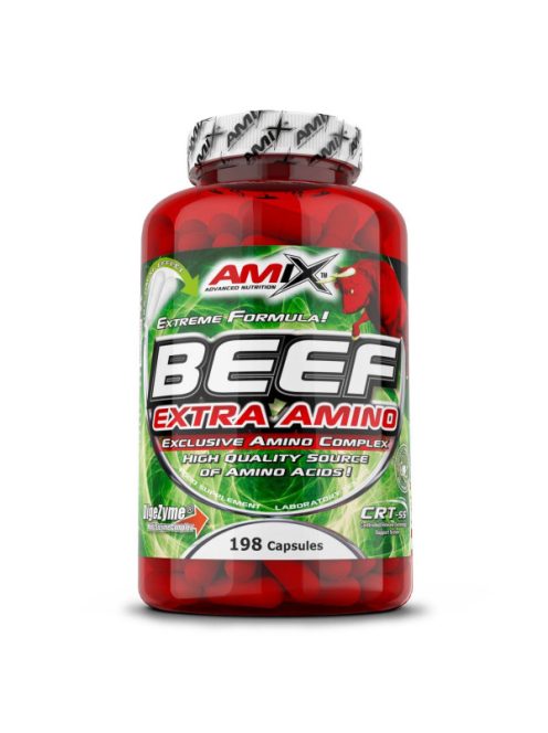 AMIX Nutrition - Beef Extra Amino 198 caps / 360 caps - Marha aminosav tabletta